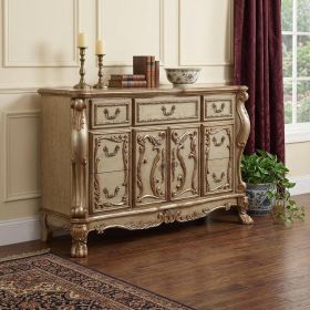 20" Gold Solid Wood Combo Dresser