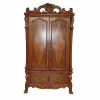 38" Brown Wood Cabinet Enclosed Storage Entertainment Center