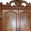 38" Brown Wood Cabinet Enclosed Storage Entertainment Center