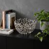 Round Silver Twigs Centerpiece Bowl