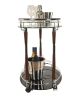18.75" X 29.75" X 27.375" Chrome Serving Trolley