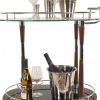18.75" X 29.75" X 27.375" Chrome Serving Trolley