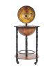 17" X 17" X 35" Globe Bar Table 330Mm 4 Legs Stand  Red