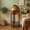 17" X 17" X 35" Globe Bar Table 330Mm 4 Legs Stand  Red