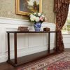 10" Dark Brown And Clear Glass Standard Display Stand