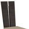 Seven Piece Gray Dining Set with Six Chairs