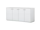 72" White Buffet Table with Four Doors
