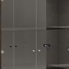 41" Silver and Gray Brown Accent Cabinet With One Drawer