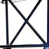 20.5" X 58" X 71" Blue Half-Bike Bar