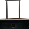 18" X 70.5" X 49.5" Yellow And Orange London Tram Bar