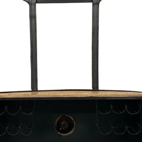 18" X 70.5" X 49.5" Yellow And Orange London Tram Bar