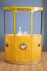 18" X 70.5" X 49.5" Yellow And Orange London Tram Bar