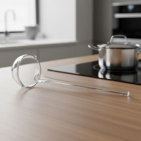 Mouth Blown Lead Free Crystal Gravy Dressing Or Punch Ladle