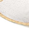 8 Hand Decorated Oval Edge Gold Leaf Serving Bowl