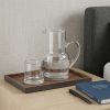 4 X 6 X 7 Clear Glass 2 Pc Glass Bedside Or Desktop Carafe Set  10 Oz