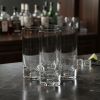 Mouth Blown Crystal Lead Free Hiball Glass 13 Oz  4 Pc Set