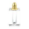 Handcrafted Optical Crystal And Gold Large Size Salt And Pepper Shakers