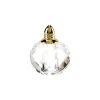 Handcrafted Optical Crystal And Gold Rounded Salt And Pepper Shakers