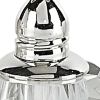 Handcrafted Optical Crystal And Silver Rounded Salt And Pepper Shakers