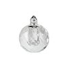 Handcrafted Optical Crystal And Silver Rounded Salt And Pepper Shakers