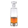 Mouth Blown European Crystal Round Decanter 28 Oz