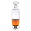 Mouth Blown European Crystal Round Decanter 28 Oz
