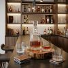 Mouth Blown European Crystal 5 Pc Whiskey Set
