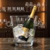 9 Mouth Blown European Glass Ice Bucket Or Cooler