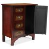 Golden Palm Tree Accent Cabinet