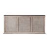 Brown Solid Mango Wood Sideboard With 3 Cabinets And 3 Drawers