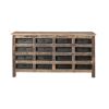 Brown Reclaimed Hardwood Sideboard With 16 Pull Out Drawers
