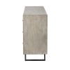 Light Brown And White Solid Mango Wood Finish Sideboard With 9 Drawers