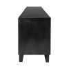 Brown Solid Mango Wood Finish Sideboard With 3 Drawers And 2 Cabinet Doors