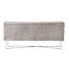 Light Brown Solid Mango Wood Finish Sideboard With 4 Cabinet Doors