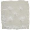 24" X 24" Ivory Polyester Solid Color Floor Cushion