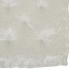 24" X 24" Ivory Polyester Solid Color Floor Cushion