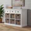 Modern Farmhouse Buffet Server With Basket Set