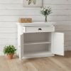 35" White Two Door Accent Cabinet