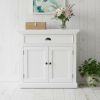 35" White Two Door Accent Cabinet