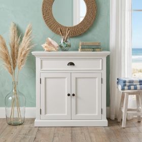 35" White Two Door Accent Cabinet