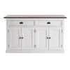 Modern Farmhouse Brown And White Buffet Server