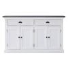 Modern Farmhouse Black And White Buffet Server