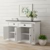Modern Farmhouse Black And White Buffet Server