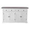 Modern Farm Brown And White Two Door Buffet Server