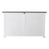 Modern Farm Brown And White Two Door Buffet Server