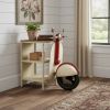 Rustic Red And Vanilla Scooter Cabinet
