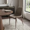Set Of Two Walnut Solid Back Dining Chairs