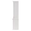 71" White Dining Hutch With Twelve Shelves And Three Drawers