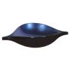 Sleek Blue and Black Lacquer Centerpiece Eye Bowl