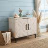 Modern Farmhouse Rustic Natural Accent Storage Cabinet